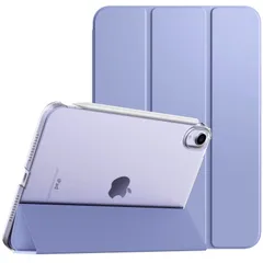 【在庫セール】iPad Mini A17 Pro ケース iPad mini7 ケース iPad Mini6 ケース TiMOVO iPad mini 第7/6世代 カバー 8.3インチ 2024/2021 背面半透明 PC製 PUレザー 三つ折り スタンド