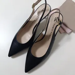 ファビオルスコーニ パンプス ミュール  ポインテッドトゥ ブラック 38 未使用