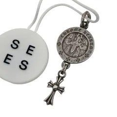 クロムハーツ CHROME HEARTS CHクロス ベビーファット エンジェルメダル ペンダントトップ チャーム ペンダントトップ シルバー925 シルバー メンズ 【中古】のサムネイル