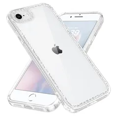 【新着商品】シンプル 人気 スマホケース 滑り止め 可愛い 透明 かわいい 韓国 ソフトTPU TPU+PC 薄型 キラキラ 軽量 おしゃれ ケース 耐衝撃 ケース 黄ばみなし ケース レンズ保護 7用 / TPU iPhone8 カバー 第2世代 iPhon