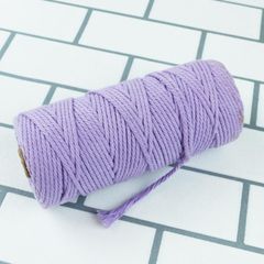 カラーマクラメ　ラベンダー　アウトレット品　ハンドメイド