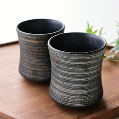 ロックカップ 焼酎グラス 湯呑み ロックグラス おしゃれ 陶器 磁器 有田焼 日本製 焼酎カップ フリーカップ 晶かすりロックカップ 2カラー