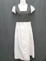 ◇ MARW?UNITED ARROWS ワンピース ニットカットソー アンサンブル 上下 サイズ36 ホワイト ブラック レディース P  【1405090009725】