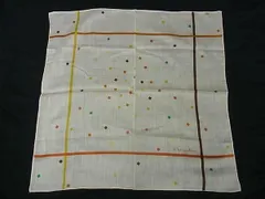 ■美品■ ChristianDior クリスチャンディオール 総柄 スカーフ ハンカチーフ レディース メンズ ベージュ系 DF2233