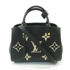 LOUIS VUITTON ルイ・ヴィトン モノグラム アンプラント モンテーニュBB ハンドバッグ M45778  ブラック 2WAY ショルダーバッグ レディース【中古】【送料無料】