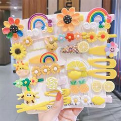 ヘアピン 髪飾り ヘアピン 子供 入学 子供 ヘアクリップ お祝い ヘアゴム 誕生日プレゼント 女の子 ヘアアクセサリー 28点豪華セット MOMI