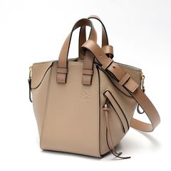 ロエベ / LOEWE　ハンモックバッグ コンパクト　 A538H13X03　ソフトグレインカーフ　サンド(グレージュ系) 【中古】 商品番号 S-158312