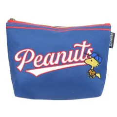 スヌーピー コスメポーチ 化粧ポーチ 舟形ポーチ WS ベースボール ピーナッツ ナカジマ 小物入れ キャラクター グッズ 
