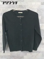 ◇ Simplicite シンプリシテェ 水玉 ドット 長袖 ニット カーディガン ブラック レディース 【中古】 【1103150006621】