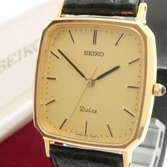 希少 SEIKO Dolce 10KT GOLD 9531-7000金ベゼル不動 - メルカリ