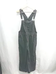 ◇ ⊇ GU ジーユー - デニムサロペット サイズL ブラック レディース E  【1409240048572】