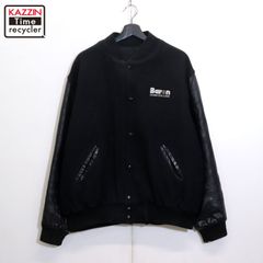 90s USA製 vintage Holloway アームレザー スタジャン メンズ 表記XLサイズ