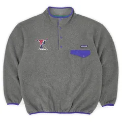 パタゴニア PATAGONIA 14s 2014年製 シンチラスナップT フリース アウトドア カレッジロゴ 刺繍 FA14 USA ヴィンテージ アメリカ 古着 メンズ コート・ジャケット グレー L【中古】