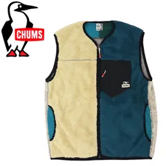 CHUMS (チャムス) CH04-1358 Bonding Fleece No Collar Vest ボンディングフリースベスト CMS142 全5色 C094TealCrazy L