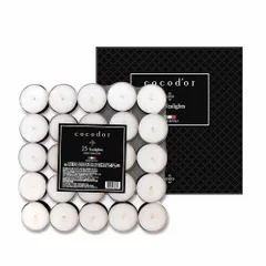 COCODOR ココドール ティーライト キャンドル 25個入り オープンウィンドー(Open Window) 約3-5時間持続 イタリア製キャンドル - プレゼント 女性 誕生日 記念日 線香 贈り物 ギフト 人気