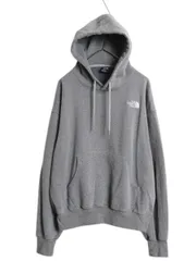 【お得なクーポン配布中!】 ノースフェイス スウェット フード パーカー メンズ M 灰 古着 プルオーバー 裏起毛 アウトドア ワンポイント ロゴ刺繍 トレーナー グレー