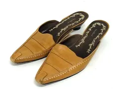 ■美品■ COLE HAAN コールハーン レザー ヒール パンプス 表記サイズ 7 1/2  (約24.5cm) 靴 シューズ ブラウン系 DJ0783