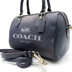 ✨良品✨ COACH コーチ ハンドバッグ トートバッグ ショルダーバッグ ロゴ キャンバス レザー 革 ブラック 黒色 ゴールド金具 ユニセックス 男女兼用 メンズ レディース