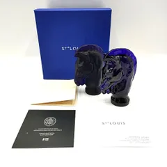 極美品】saint louis サンルイ HERMESグループ 置き物 チェス駒 馬 