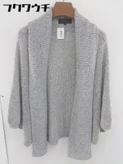 ◇ UNTITLED アンタイトル 薄手 五分袖 ニット カーディガン サイズ2 ライトグレー レディース  【中古】 【1107270005052】