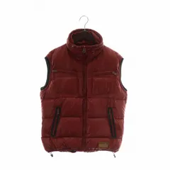 DIESEL フード付きレッドベスト DIESEL（ディーゼル）の「メンズ ダウン ジャケット ベスト