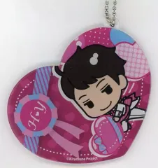 【中古】キーホルダー・マスコット(男性) 吉野裕行 「セガコラボカフェ Kiramune cafe ハート型カラーアクリルボールチェーン バルーンver.」