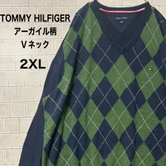 TOMMY HILFIGER　アーガイル柄　Vネック プルオーバー
