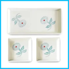 【特価セール】12.2cm & 13cm 長皿 x 1枚 27cm 正角 日本製 皿 波佐見焼 2枚 お皿セット ダリア 勲山窯 ブルー J-kitchens