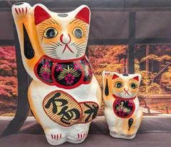 招き猫　張り子　縁起物　置物　20センチ 楽天市場】【送料無料】招き猫 置物 和紙 お祝い 商売繁盛