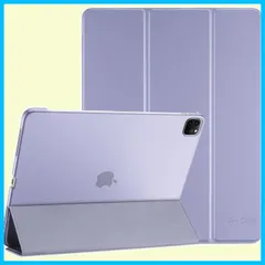 ライトパープル - Pencilのペアリングと充電に対応 スマートカバー スタンド 三つ折り スリム 2018） 2020 2021 第6/5/4/3世代に適用（2022 ケース 12.9 Pro iPad iPad (2024) M2 13インチ Air P