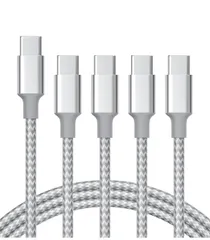 ★USB Type Cケーブル【1m+1m+2m+2m/4本】タイプc ケーブル PD対応 60W急速充電】データ転送 断線防止 高耐久ナイロン