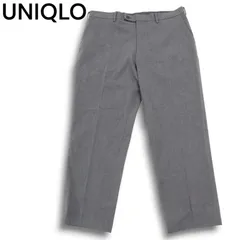 UNIQLO ユニクロ 秋冬 ストレッチ ヒートテック★ スマート SLIM FIT スラックス パンツ Sz.91 メンズ グレー 大きいサイズ