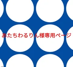 あたちわるりん様専用ページです。