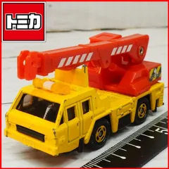 トミカ建設車両セット2バラ売り【日産ディーゼル クレーン車イエロー赤アーム】1/120ミニカー■TOMYトミー【欠品有・本体のみ】
