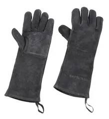 【在庫処分】BBQ 手袋 レザーグローブ キャンプ 牛革 アウトドア ブラック UG-3279 STAG) / キャプテンスタッグ(CAPTAIN UG-3280