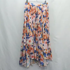 ◇ Θ MERCURYDUO 花柄 ロング丈 ギャザー スカート サイズF マルチカラー レディース E  【1409240018315】