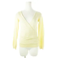 プロポーション ボディドレッシング PROPORTION BODY DRESSING ニット セーター ニットソー カシュクール 長袖 ウール 3 黄 イエロー クリーム /CK6のサムネイル