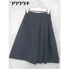 ◇ anatelier アナトリエ 膝下丈 フレア スカート サイズ36 ネイビー レディース 【中古】 【1002802569371】