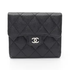 シャネル CHANEL 三つ折り財布 クラシック スモール フラップ ウォレット AP0231 ブラック レザー マトラッセ 三つ折財布 レディース Used Aのサムネイル