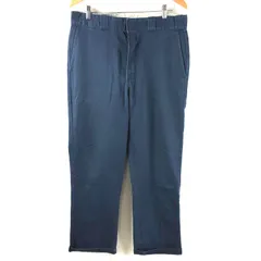  ディッキーズ Dickies チノパン ロゴタグ付き ポケット付き ネイビー 34×32サイズ 2025042000038