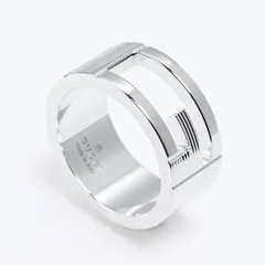 新品 グッチ GUCCI リング 19号 ジュエリー 指輪 シルバー925 Gマーク Gリング YBC032660-09840-8106 YBC032661-09840-8106