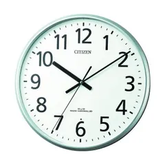 【新品・7営業日以内発送】シチズン 8MYA39-019  電波 壁掛け時計 連続秒針 シルバー φ３６０ｘ４５ 8MYA39019【沖縄離島販売不可】