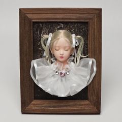 ラクッコピコりん 創作人形 大山雅文 少女 顔の額縁