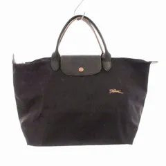 【希少】Longchamp プリアージュ フェルト ハラコ ブラック パープル 希少】Longchamp プリアージュ フェルト ハラコ ブラック パープル