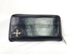 クロムハーツ フィリグリープラス ジップウォレット ラウンドジップ 長財布 ブラック CHROME HEARTS