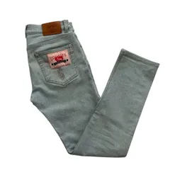 VERSACE ヴェルサーチ デニムパンツ 青 A85186/A232933 ロゴ COWBOYS Love TAYLOR FIT リメイクパッチワーク レディース サイズ30 Lサイズのサムネイル