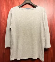 MADE IN FRANCE製 SAINT JAMES 七分袖Tシャツ グレー Mサイズ