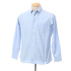 【中古】インディビジュアライズドシャツ INDIVIDUALIZED SHIRTS オックスフォードコットン ボタンダウンシャツ ライトブルー【サイズ15-32】【メンズ】