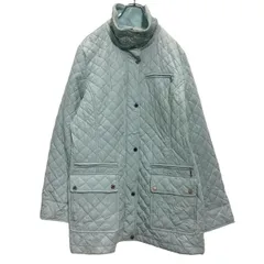 Calvin Klein ジップアップ キルティング ナイロンジャケット レディース XL ライトブルー 古着卸 アメリカ仕入 a610-8160