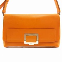 Roger Vivier ロジェヴィヴィエ ヴィヴカバ バックル付き ショルダーバッグ 斜め掛け レザー イエロー系 レディース 【中古】
